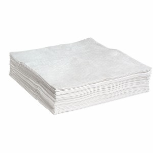 Item #13050 - Large White Oil Only Absorbent Pads, 30″ x 30″, Heavy Weight