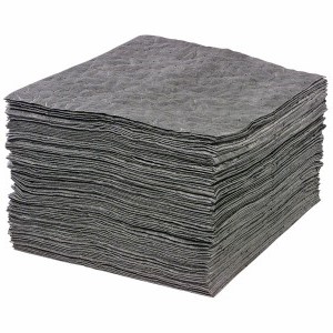 Item #13223 - Universal Recycled Gray Absorbent Pads, 15″ x 18", Heavy Weight