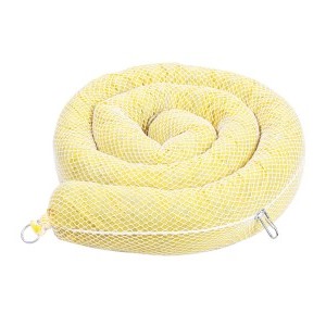 Item #AMI-HZ11505 - HazMat Yellow Absorbent Booms, 5" x 10'