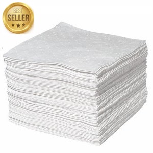 Item #13222 - White Oil Only Absorbent Pads – 15″ x 18″, Heavy Weight