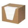 Item #13220-B - White Oil Only Absorbent Pads in a Box, 15″ x 18″, Medium Weight