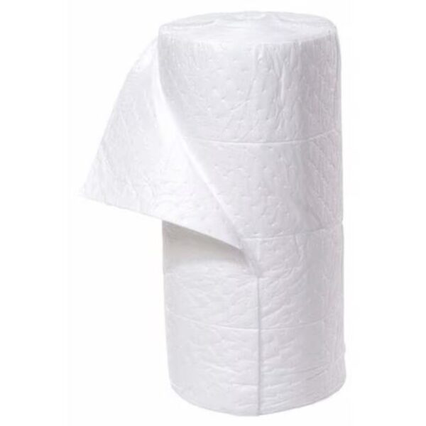 Item #13163 - White Oil Only Absorbent Roll, 30″ x 150′, Medium Weight