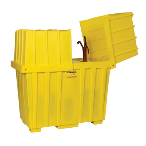 Item #1628 - Yellow 2 Drum High Profile Workstation