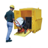 Item #1649 - Yellow 4 Drum Poly Outdoor Storage Building