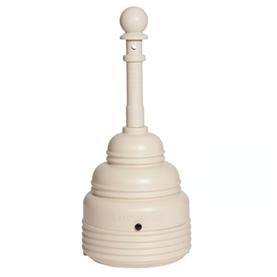 Item #A1208Beige - Outdoor Ashtray Receptacle, 4 Gallon Capacity