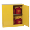 Item #1932 - Yellow 30 Gallon Fire Cabinet, Manual Close - Image 2