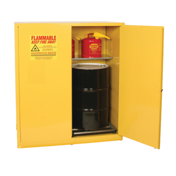 Item #HAZ1955 - Yellow 110 Gallon HazMat Safety Cabinet