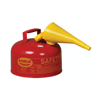 Item #UI-20-FS - Red 2 Gallon Steel Safety Can with Funnel