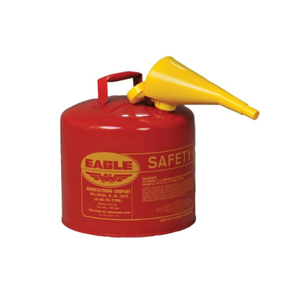 Item #UI-50-FS - Red 5 Gallon Steel Safety Can with Funnel