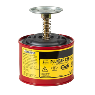 Item #1PSC - 1 Pint Steel Plunger Dispensing Can