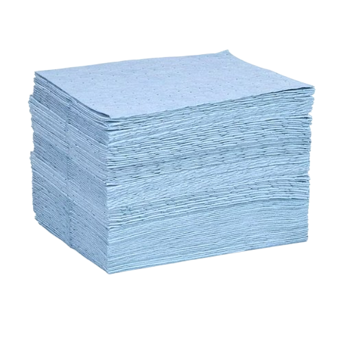 Item #11175 - Blue Oil Only Absorbent Pads, 15″ x 18″, Double Weight